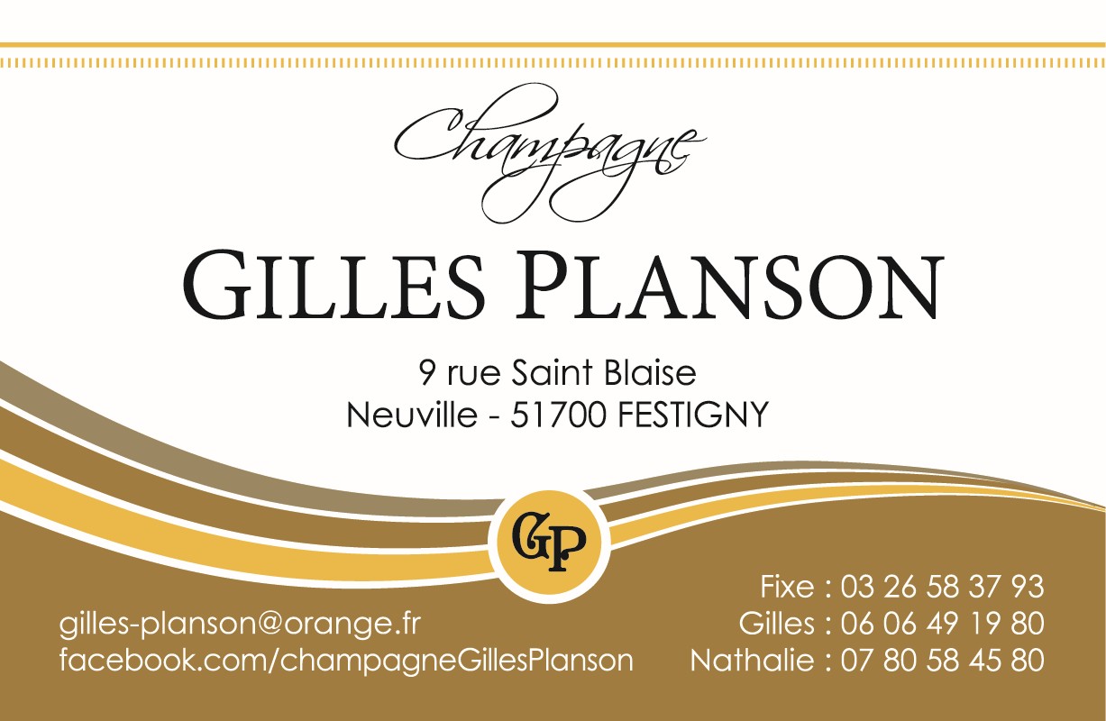 Bloc MARQUE CHAMPAGNE GILLES PLANSON